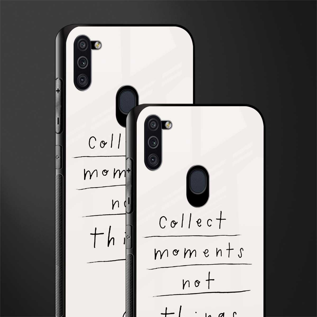collect moments not things glass case for samsung a11 image-2