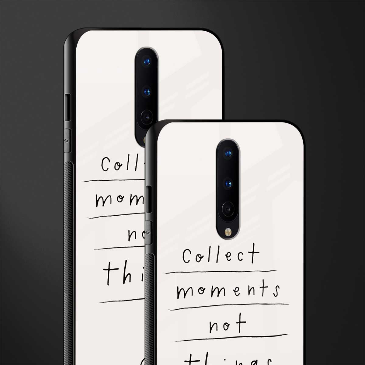 collect moments not things glass case for oneplus 8 image-2