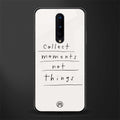 collect moments not things glass case for oneplus 8 image
