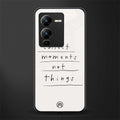 collect moments not things back phone cover | glass case for vivo v25 pro 5g