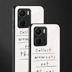 collect moments not things back phone cover | glass case for vivo y16