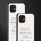 collect moments not things back phone cover | glass case for samsung galaxy a04