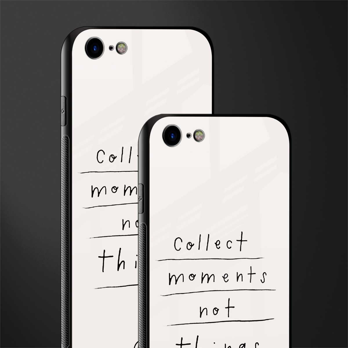 collect moments not things glass case for iphone se 2020 image-2