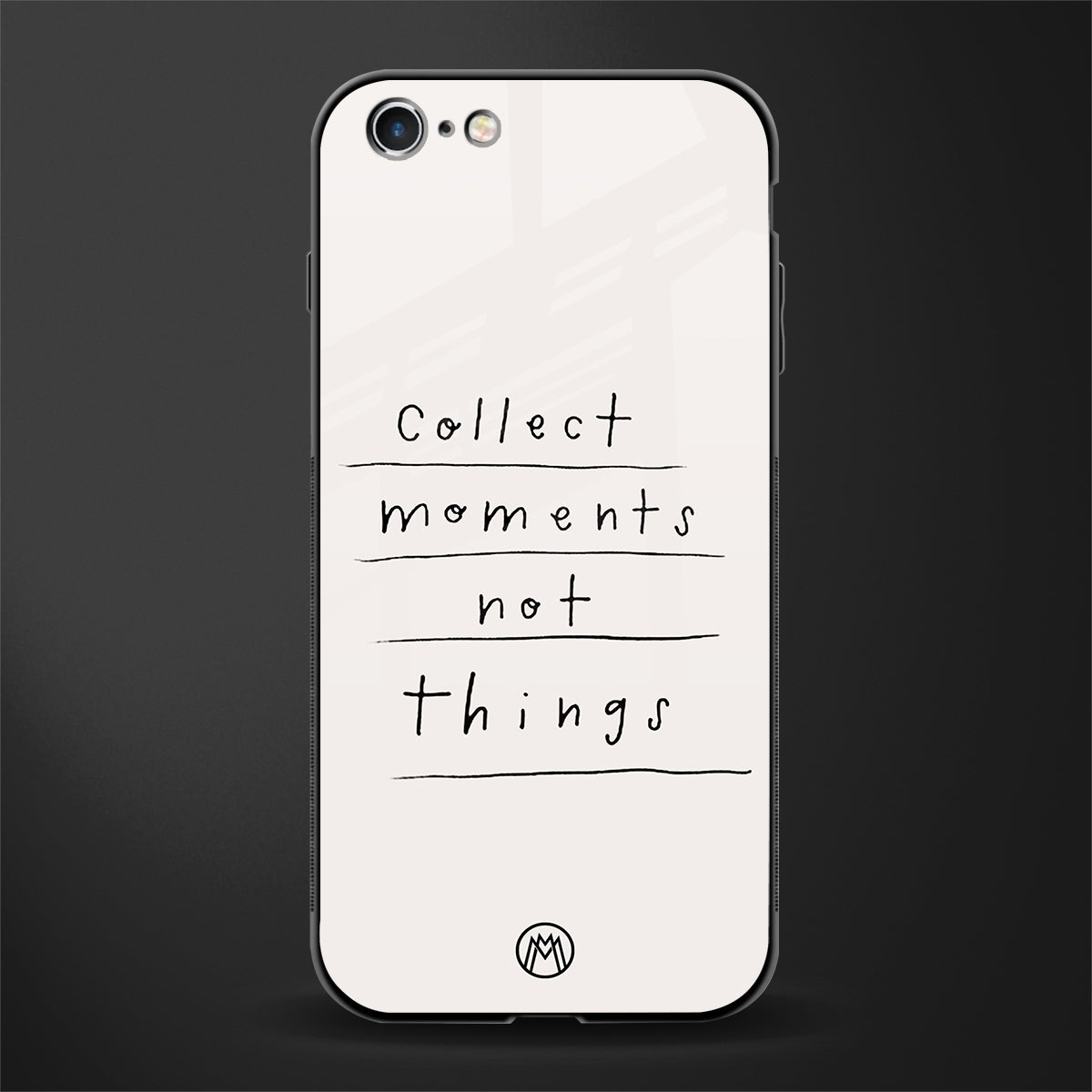 collect moments not things glass case for iphone 6s image