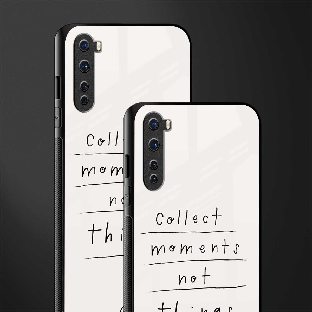 collect moments not things glass case for oneplus nord ac2001 image-2