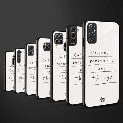collect moments not things glass case for redmi 9 image-3