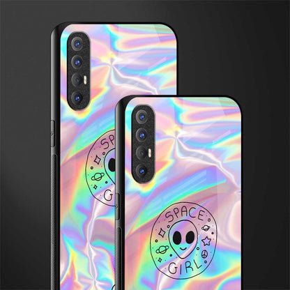 colorful alien glass case for oppo reno 3 pro image-2