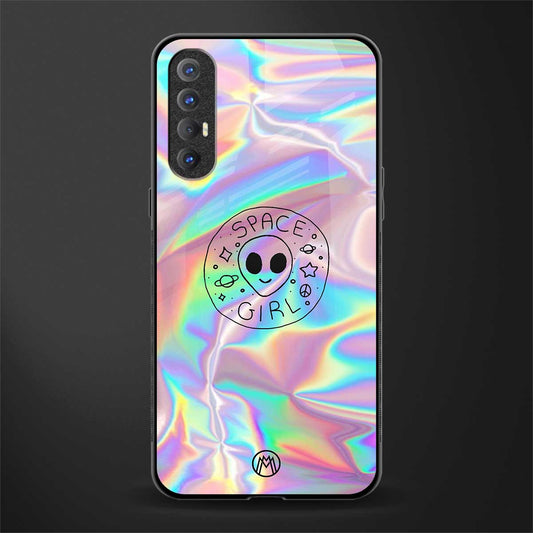 colorful alien glass case for oppo reno 3 pro image
