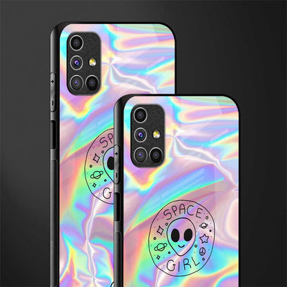 colorful alien glass case for samsung galaxy m51 image-2