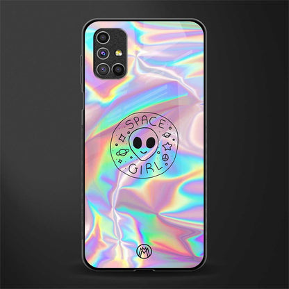 colorful alien glass case for samsung galaxy m51 image