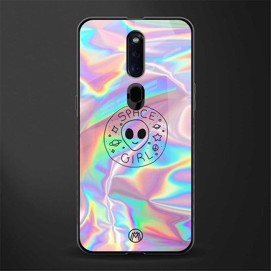 colorful alien glass case for oppo f11 pro image