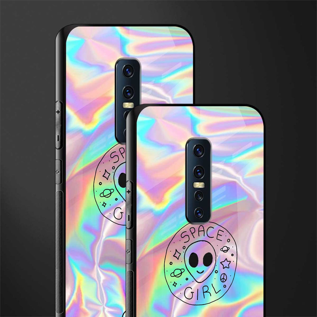 colorful alien glass case for vivo v17 pro image-2