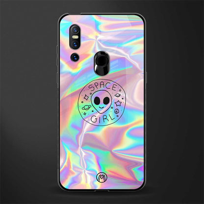 colorful alien glass case for vivo v15 image