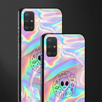 colorful alien glass case for samsung galaxy a51 image-2