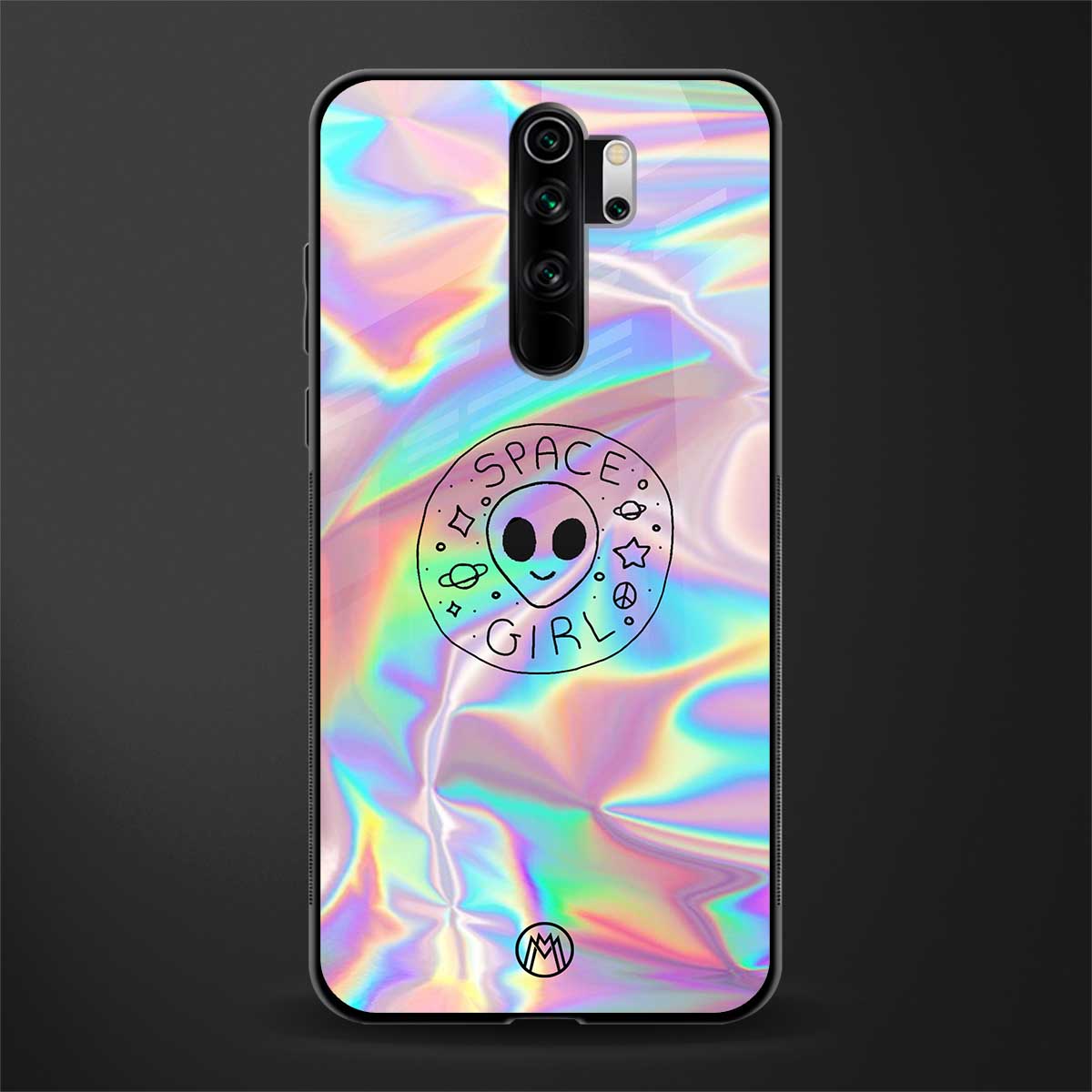 colorful alien glass case for redmi note 8 pro image