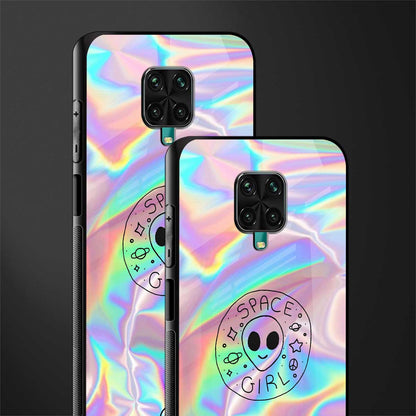 colorful alien glass case for redmi note 9 pro max image-2