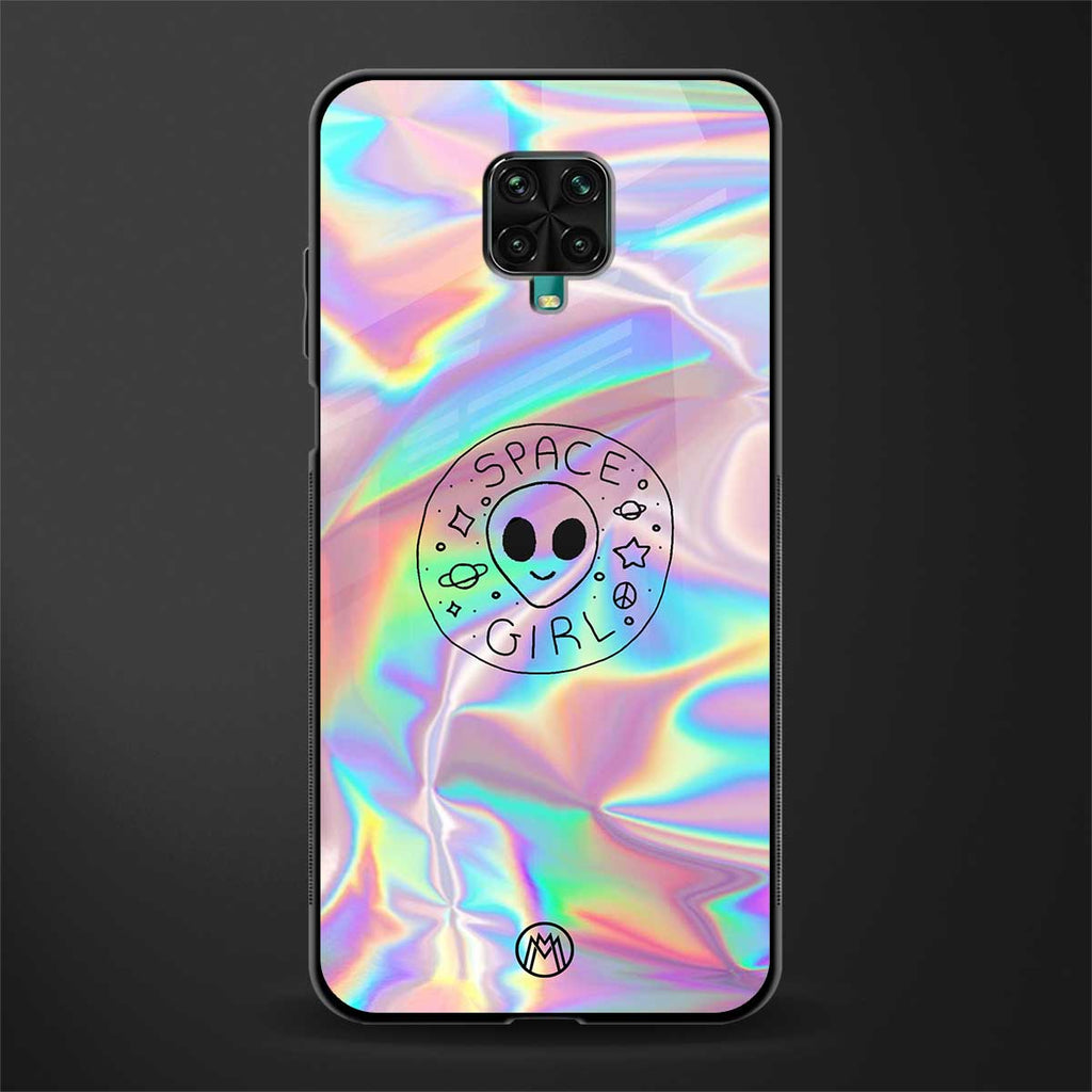 colorful alien glass case for redmi note 9 pro image