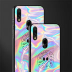 colorful alien glass case for redmi note 7 pro image-2