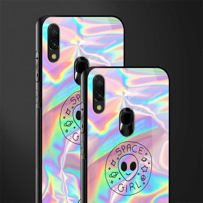 colorful alien glass case for redmi 7redmi y3 image-2