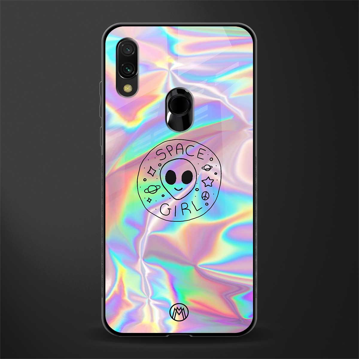 colorful alien glass case for redmi note 7 pro image