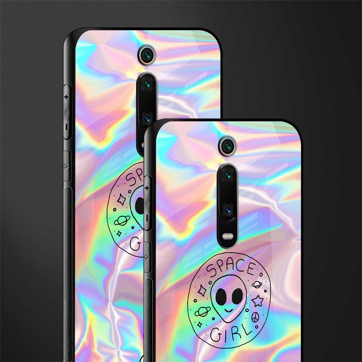 colorful alien glass case for redmi k20 pro image-2