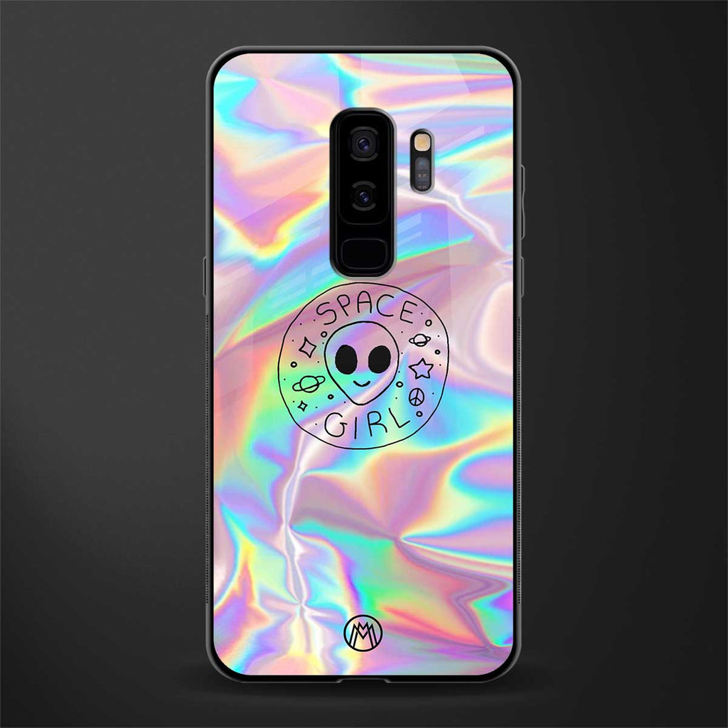 colorful alien glass case for samsung galaxy s9 plus image