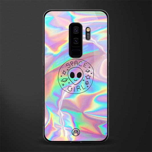 colorful alien glass case for samsung galaxy s9 plus image