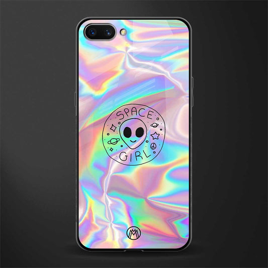 colorful alien glass case for oppo a3s image