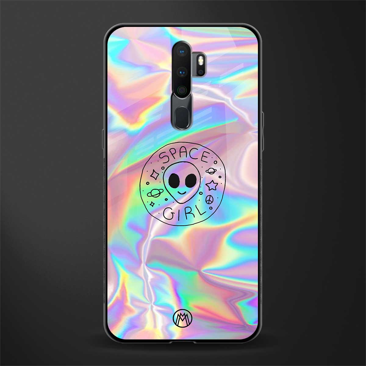 colorful alien glass case for oppo a9 2020 image