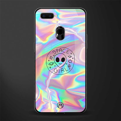 colorful alien glass case for oppo a12 image