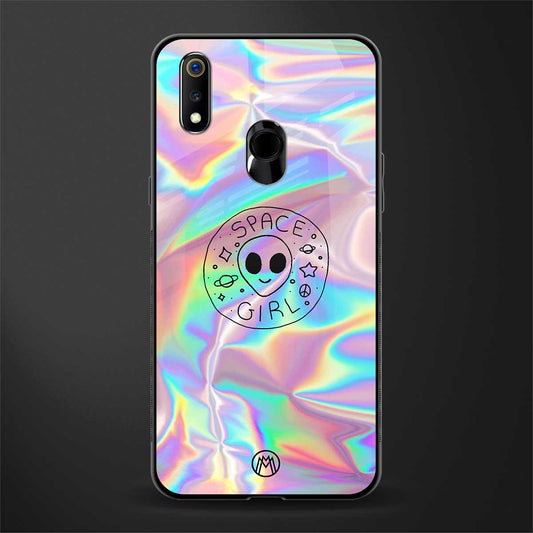 colorful alien glass case for realme 3 pro image