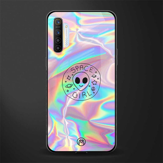 colorful alien glass case for realme xt image