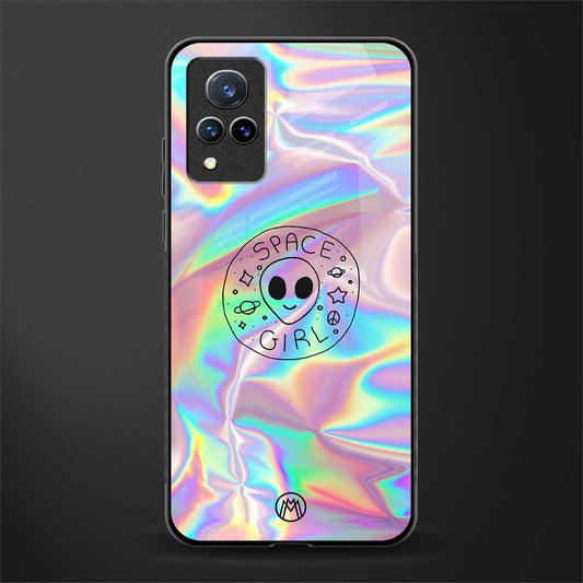 colorful alien glass case for vivo v21 5g image