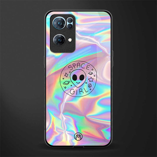 colorful alien glass case for oppo reno7 pro 5g image