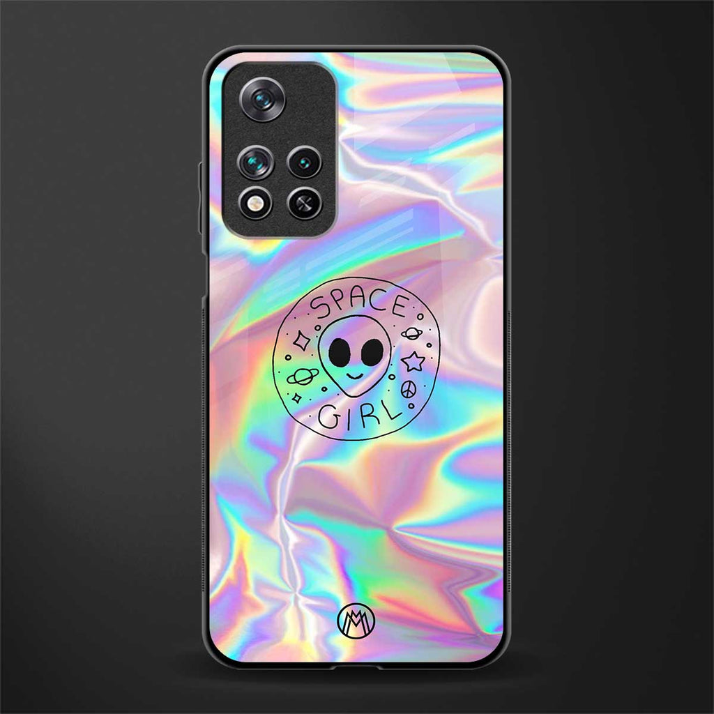 colorful alien glass case for xiaomi 11i 5g image