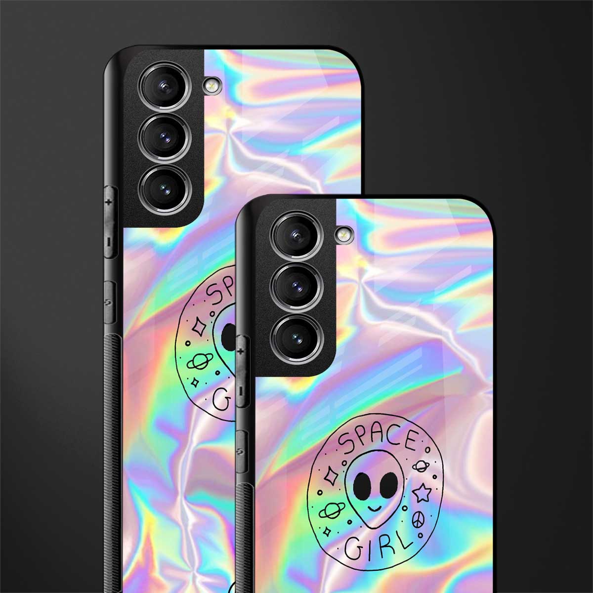 colorful alien glass case for samsung galaxy s21 fe 5g image-2