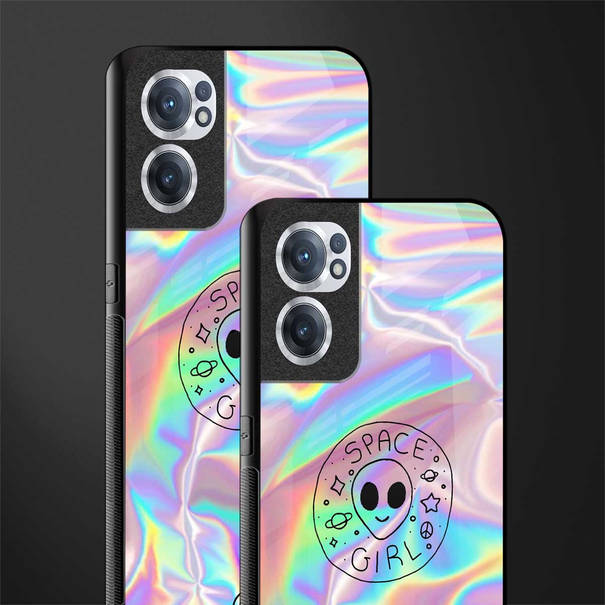 colorful alien glass case for oneplus nord ce 2 5g image-2