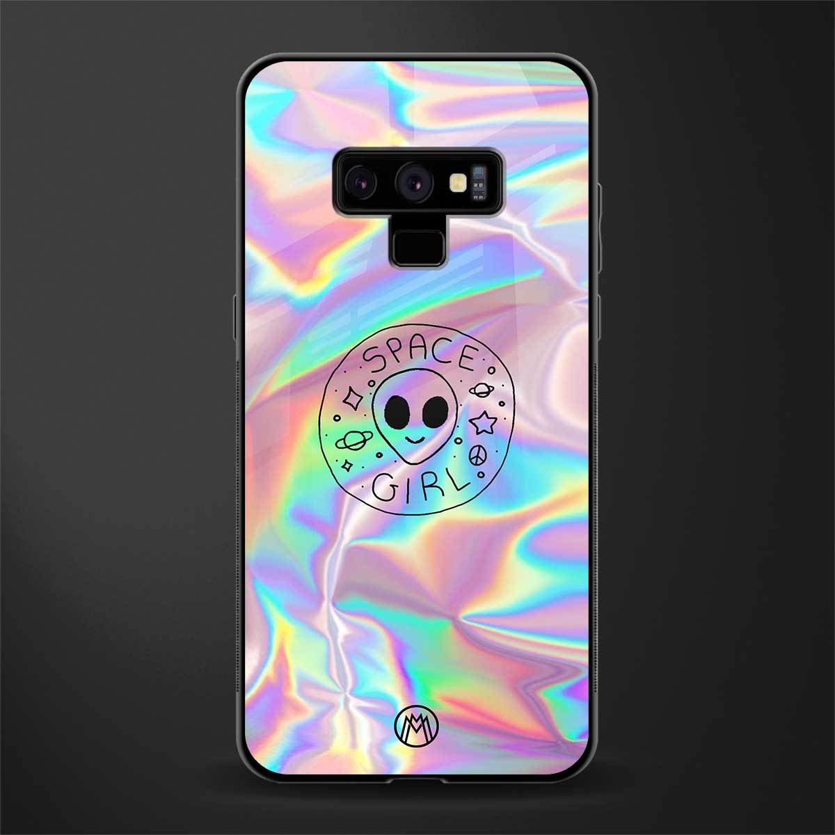 colorful alien glass case for samsung galaxy note 9 image