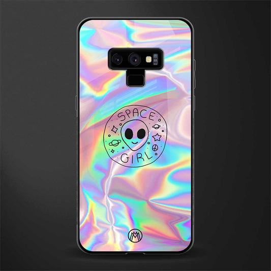 colorful alien glass case for samsung galaxy note 9 image