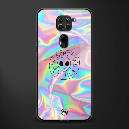 colorful alien glass case for redmi note 9 image