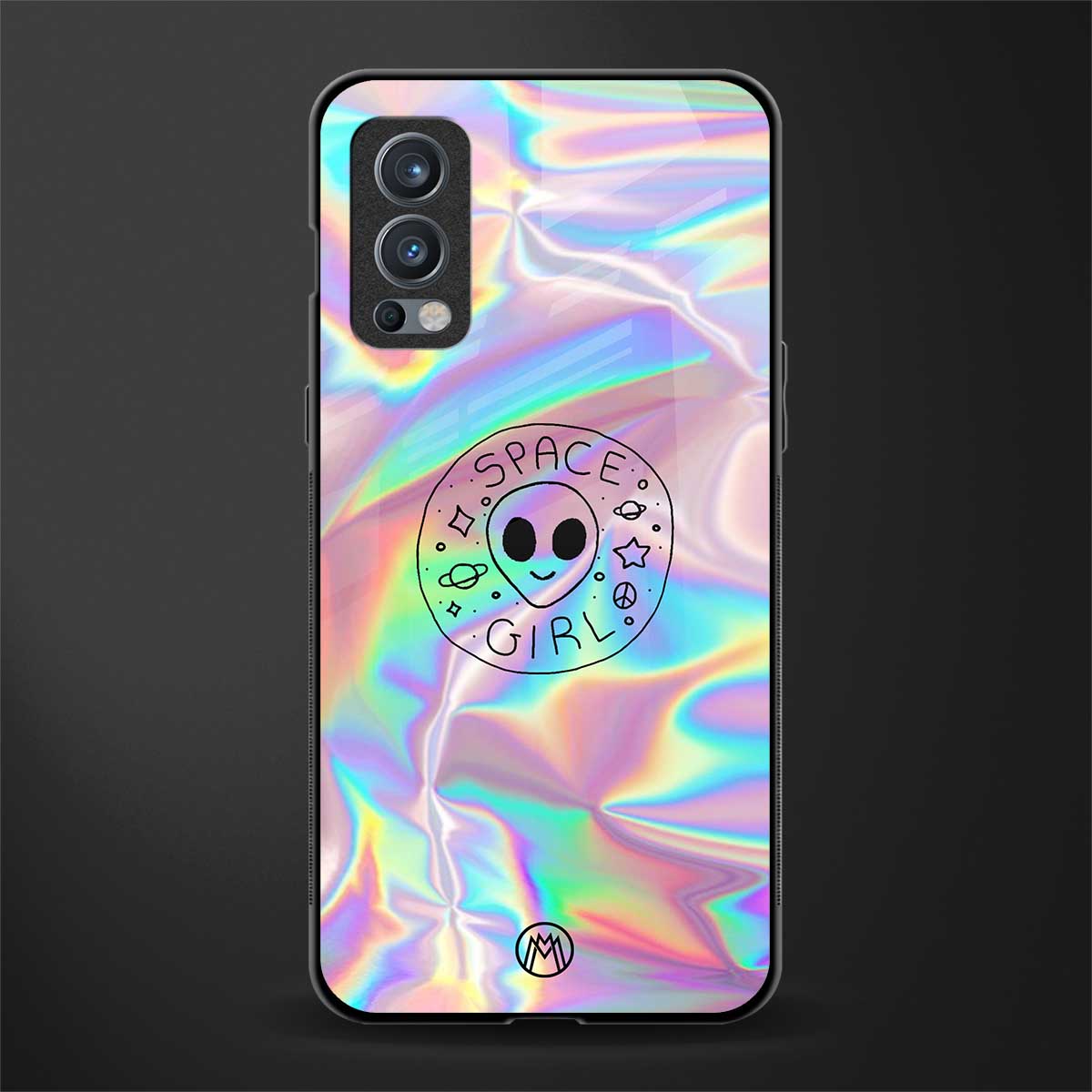 colorful alien glass case for oneplus nord 2 5g image