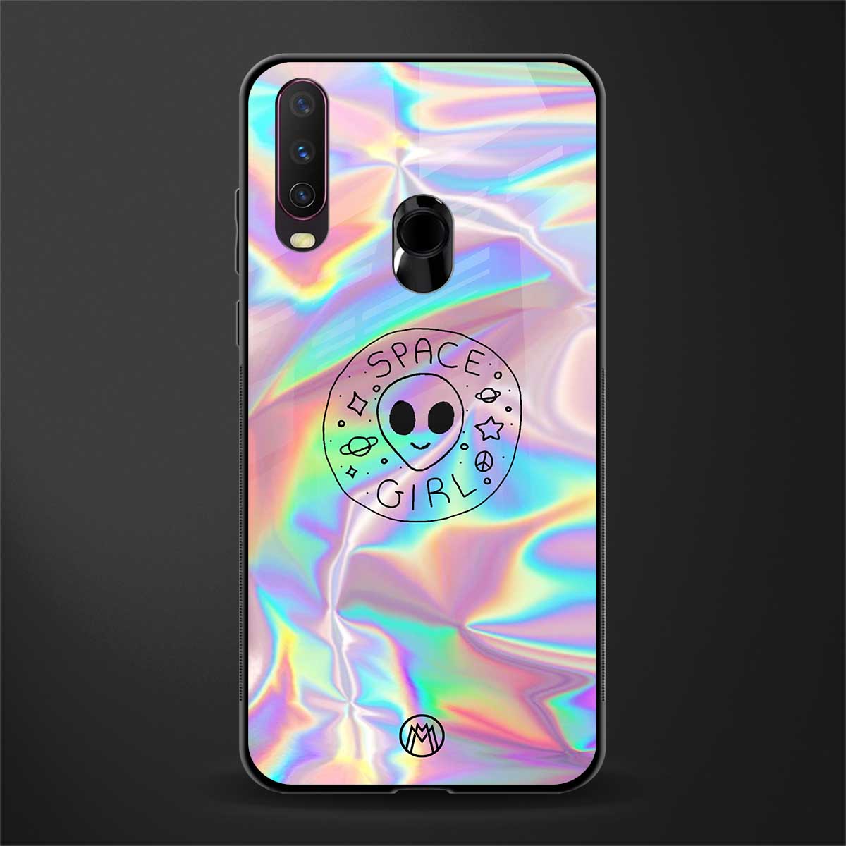 colorful alien glass case for vivo y17 image