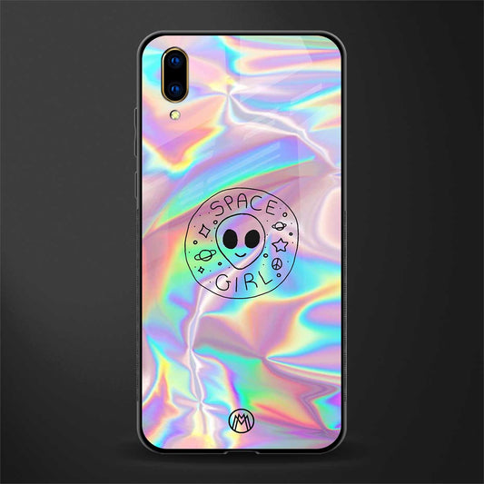 colorful alien glass case for vivo v11 pro image