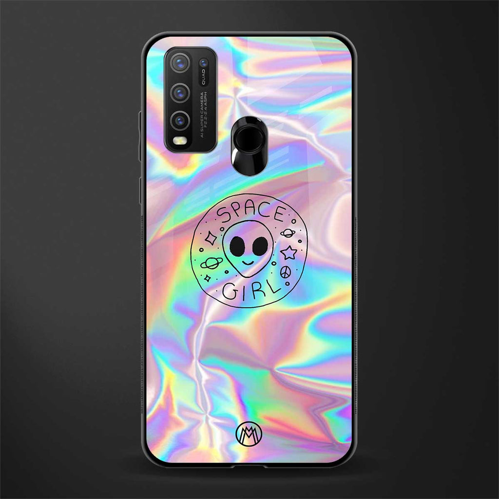 colorful alien glass case for vivo y30 image