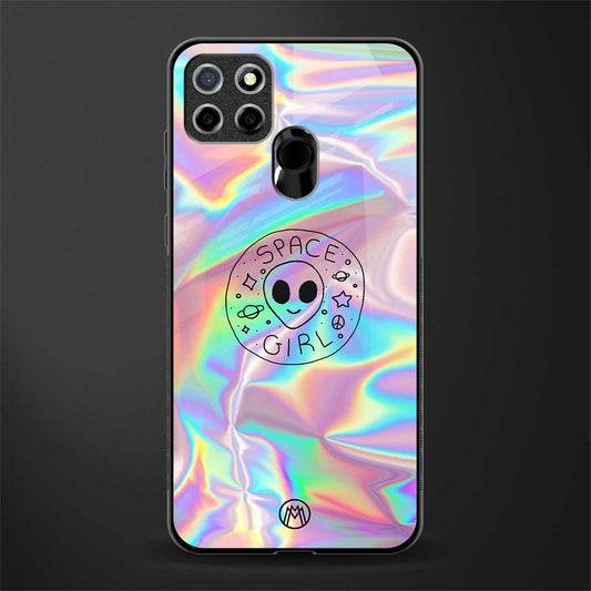 colorful alien glass case for realme narzo 30a image