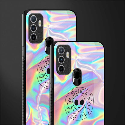 colorful alien glass case for oppo a53 image-2