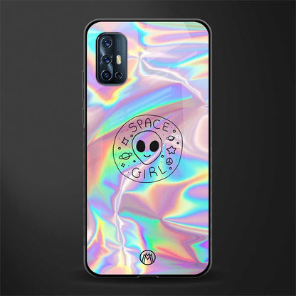 colorful alien glass case for vivo v17 image