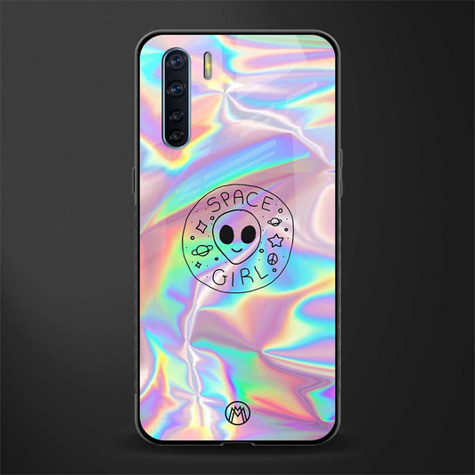 colorful alien glass case for oppo f15 image