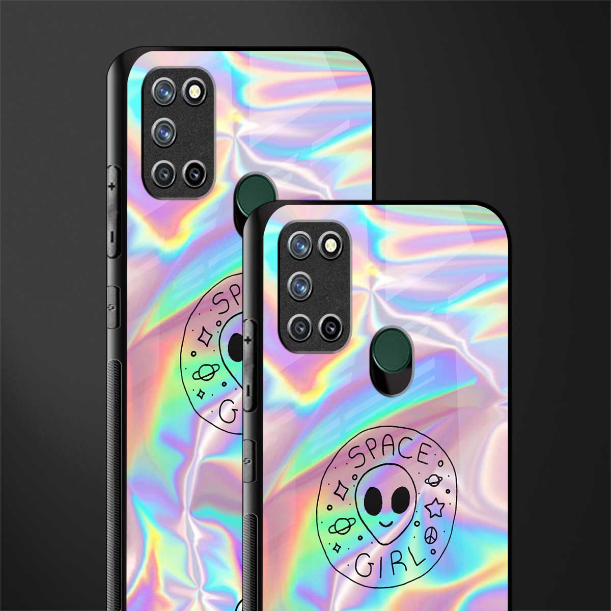 colorful alien glass case for realme 7i image-2