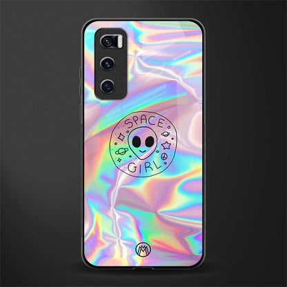 colorful alien glass case for vivo v20 se image